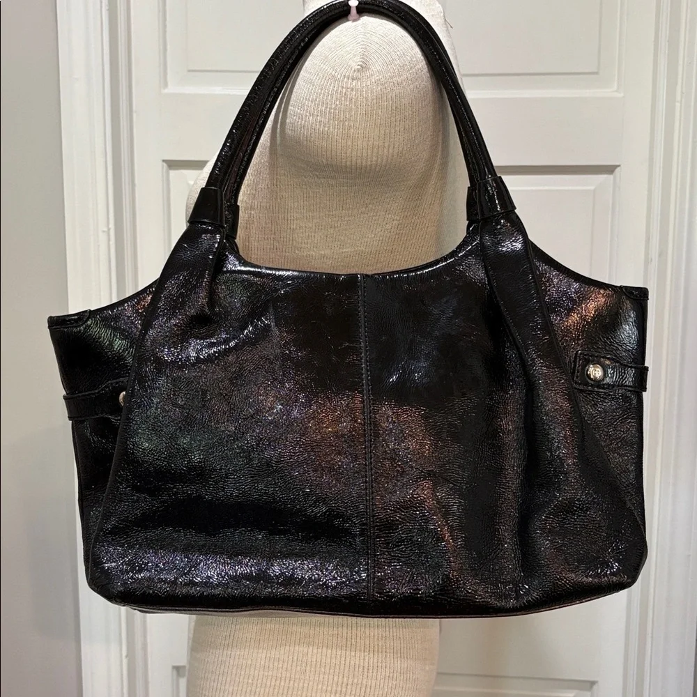 Kate Spade black patten leather purse